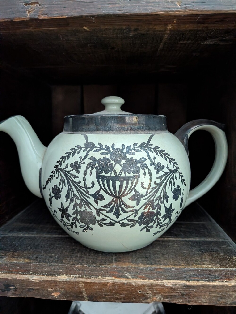 1940s Dudson Bros Stoneware Vintage Decorative Teapot